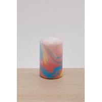 Clueless Candles Small Marble Pillar Candle, ASSORTED