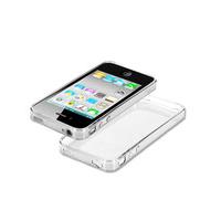 Clear White Rubber Hard Gel Skin Transparent Case Cover for Apple iPhone 4 4G