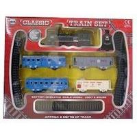 Classic Train Set 2m Track Engine Light & Sound Present