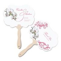 Classic Orchid Personalised Hand Fan