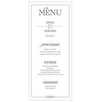 Classic Script Menu Card