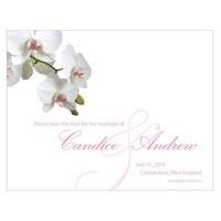 Classic Orchid Save The Date Card