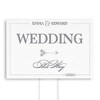Classic Script Directional Wedding Sign