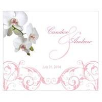 classic orchid rectangular label