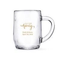 Clear Glass Coffee Mugs - Personalised