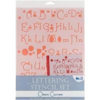 clean curves lettering stencil set