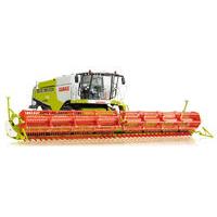 Claas Lexion 770 Harvester With V1200 Grain Mower Attachment