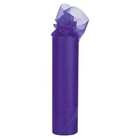 Club Green Organza 25m Snow Sheer Roll - Purple