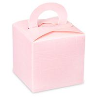 Club Green Silk Square Box With Handle Balloon Weights - Pink