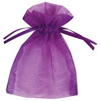 Club Green Small Organza Pouch - Purple