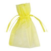 Club Green Small Organza Pouch - Yellow