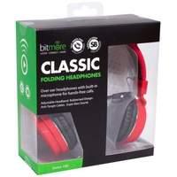 classic over ear headphone red