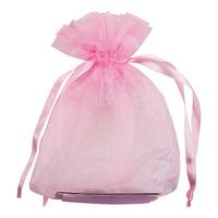 Club Green Medium Organza Pouch - Pink