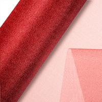 Club Green Organza 10m Snow Sheer Roll - Burgundy