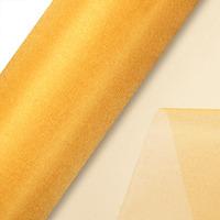 Club Green Organza 10m Snow Sheer Roll - Gold