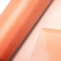 Club Green Organza 10m Snow Sheer Roll - Peach