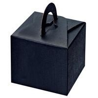 Club Green Silk Square Box With Handle Balloon Weights - Black