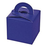 Club Green Silk Square Box With Handle Balloon Weights - Purple