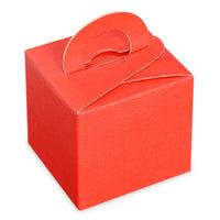 Club Green Silk Square Box With Handle Balloon Weights - Red
