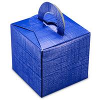 Club Green Silk Square Box With Handle Balloon Weights - Royal Blue