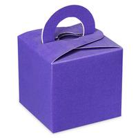 club green silk square box with handle balloon weights lilac