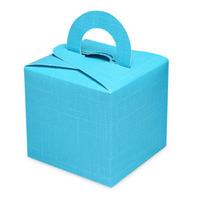 Club Green Silk Square Box With Handle Balloon Weights - Turquoise
