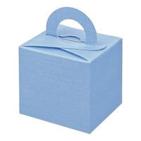 Club Green Silk Square Box With Handle Balloon Weights - Blue