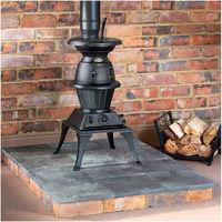 clarke clarke potbelly large cast iron wood burning stove