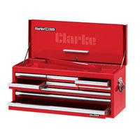 clarke clarke cbb309df large 9 drawer tool chest with front cover red