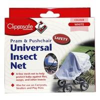 Clippasafe Pram &amp; Pushchair Universal Insect Net - Colour White