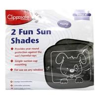 clippasafe 2 fun sun shades 2 pack