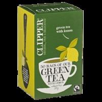 Clipper Green Tea with Lemon 50 Fairtrade Tea Bags - 50   Tea Bags, Green