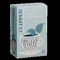 Clipper Teas Organic White Peppermint Tea 20 Tea Bags - 20   Tea Bags, White
