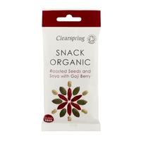 Clearspring Snack Organic Roasted Seeds and Soya with Goji Berry 30g