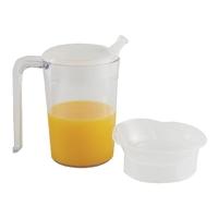 clear mug with handle 2 lids