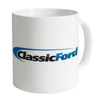 Classic Ford Black & Blue Logo Mug