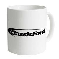 Classic Ford White Logo Mug