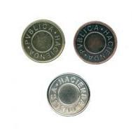 Clip On Jeans Buttons 20mm Antique Gold