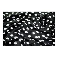 Cloud Print Cotton Dress Fabric Black & White
