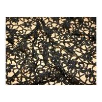 clare heavy guipure lace couture bridal lace fabric black