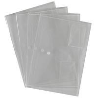 Clear Popper Wallets (Per 10 packs)