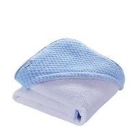 Clair de Lune Honeycomb Hooded Towel - Blue