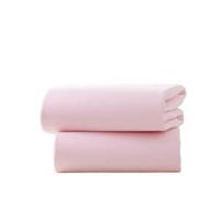 clair de lune pack of two fitted pramcrib sheets pink