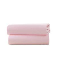 clair de lune pack of two fitted cot bed sheets pink