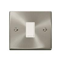 click deco satin chrome 1 gang intermediate 10ax light switch