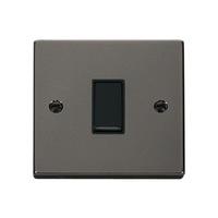 click deco black nickel 1 gang intermediate 10ax light switch