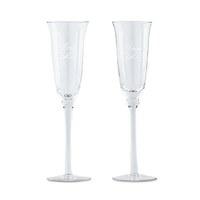 classic engraved wedding champagne glasses no inscription single