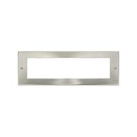 Click New Media Satin Chrome 8 Module Front Plate