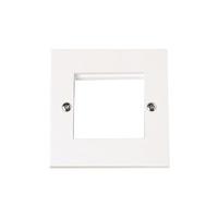 Click New Media White Twin Module Front Plate