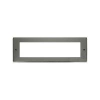 Click New Media Black Nickel 8 Module Front Plate With Yoke